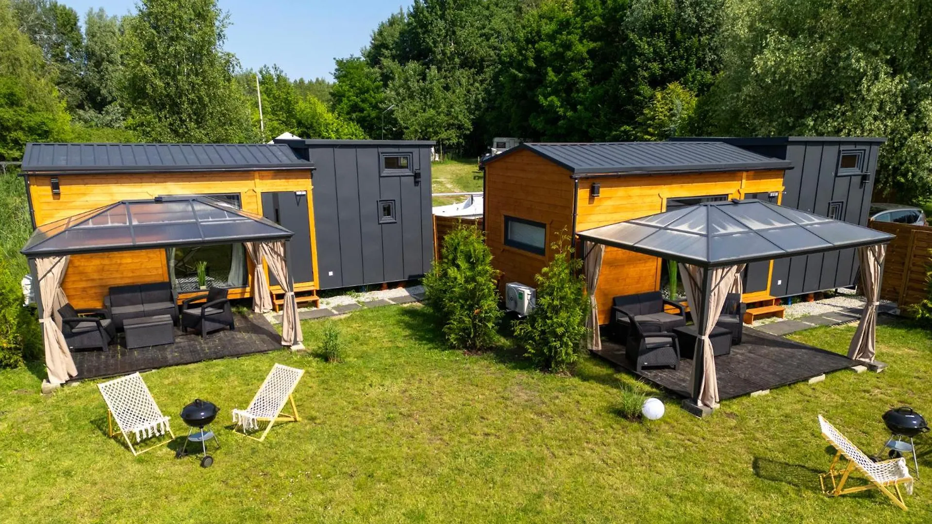 3 Widoki Kiekrz -Domki Tiny House Z Prywatna Plaza I Pomostem Nad Jeziorem Kierskim Poznań